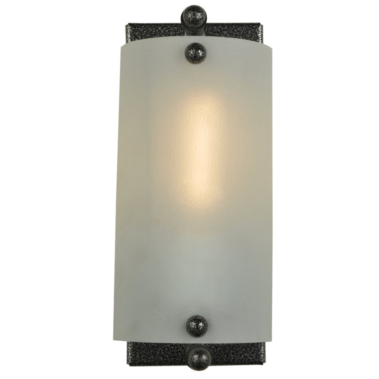Handcrafted Deco Art Glass Wall Sconce with Branch Design