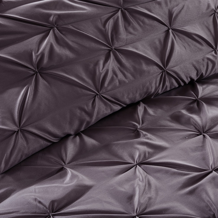 Joella 24-Piece Plum Microfiber Queen Bedding Set