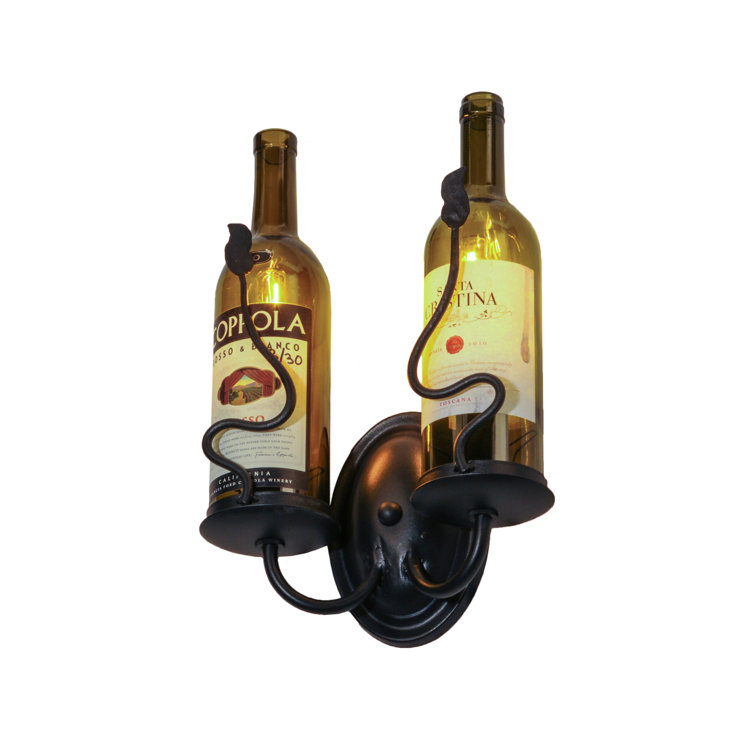 Black Direct Wired Electric 1-Light Sconce