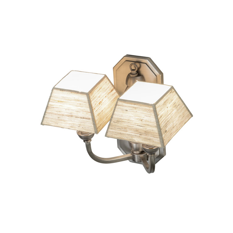 Cesta Chic 2-Light Brushed Nickel Wall Sconce