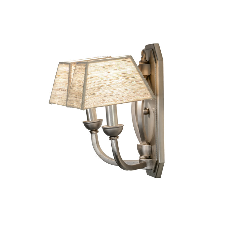 Cesta Chic 2-Light Brushed Nickel Wall Sconce