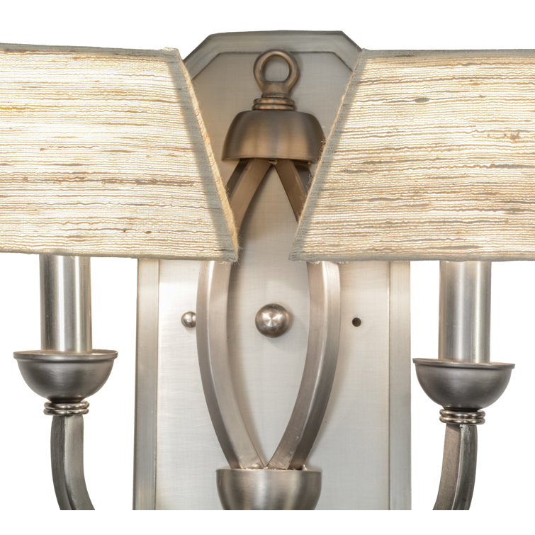 Cesta Chic 2-Light Brushed Nickel Wall Sconce