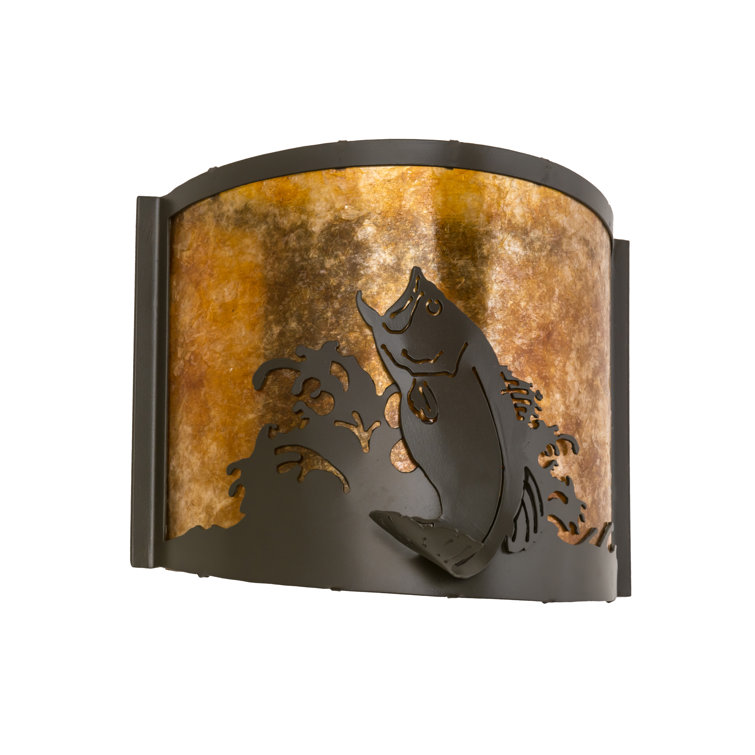 Timeless Bronze 12" Direct Wired Electric Sconce