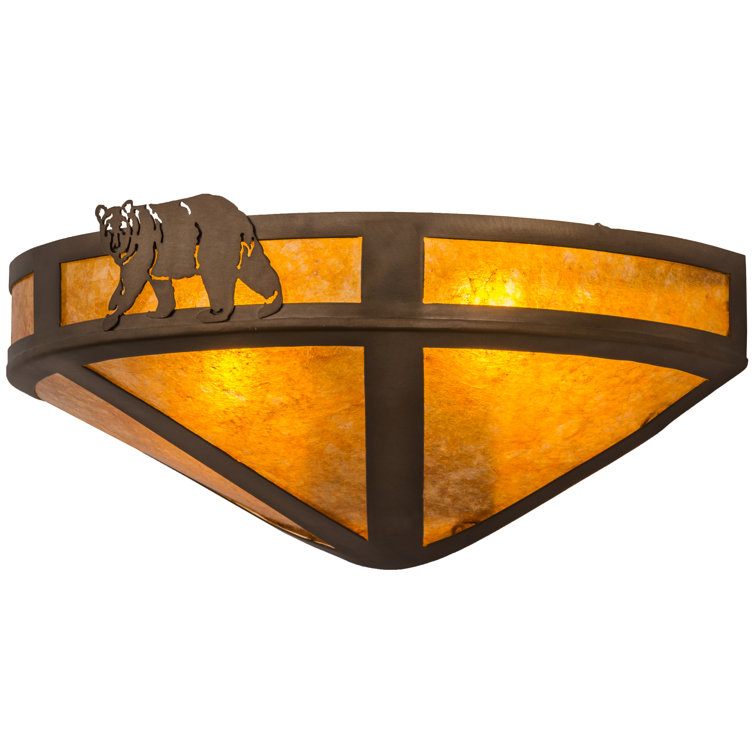 Bronze 16" Dimmable Direct Wired Sconce