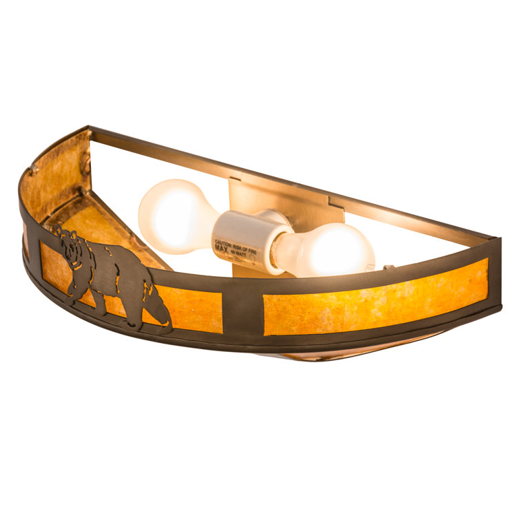 Bronze 16" Dimmable Direct Wired Sconce