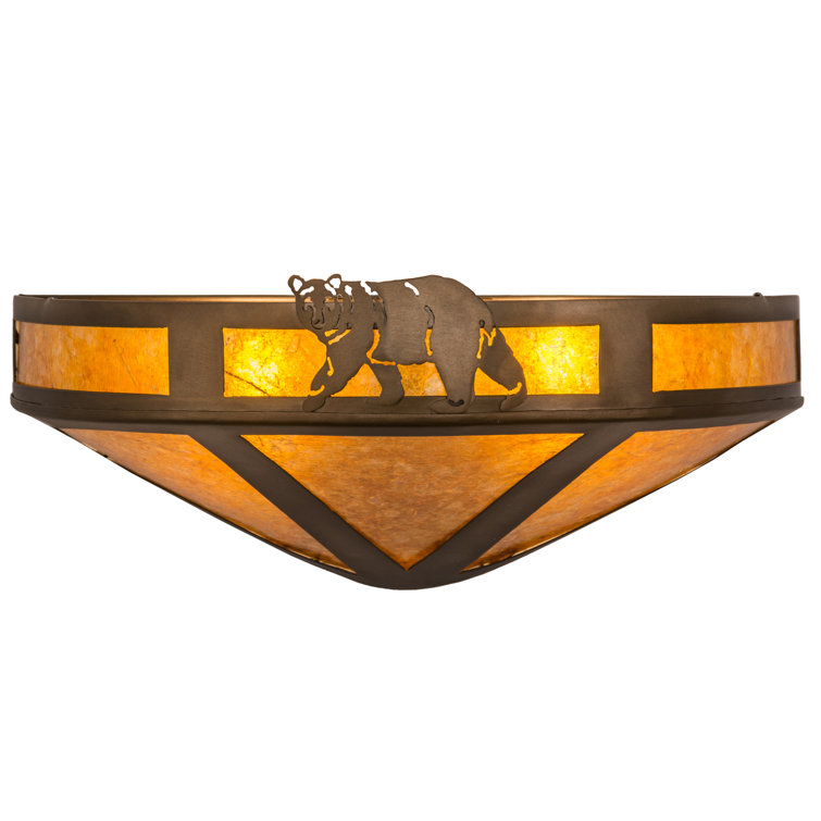 Bronze 16" Dimmable Direct Wired Sconce
