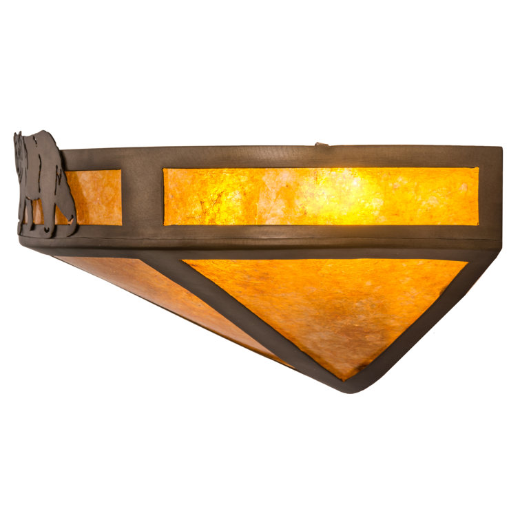 Bronze 16" Dimmable Direct Wired Sconce
