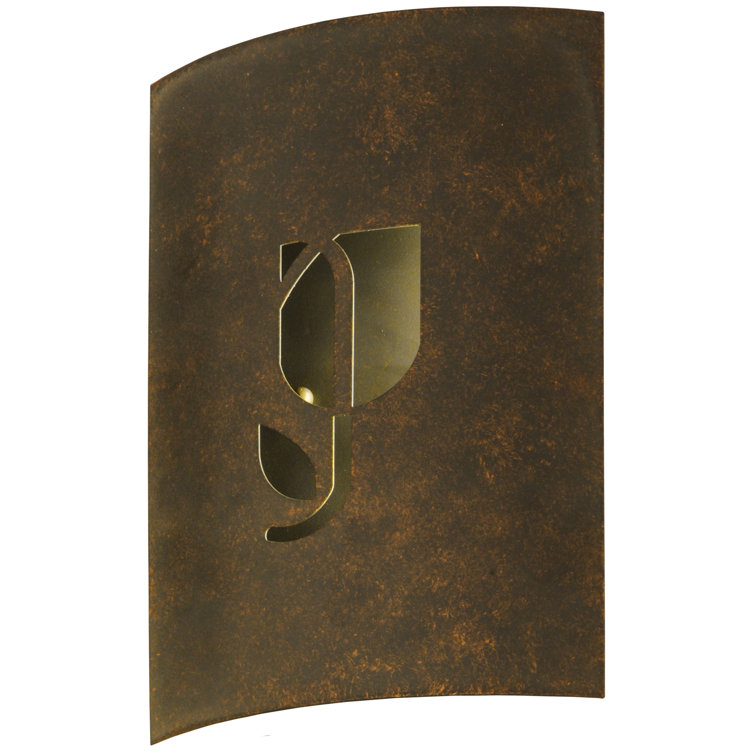 Country Inn Gold Metal LED Wall Sconce with Black Shade
