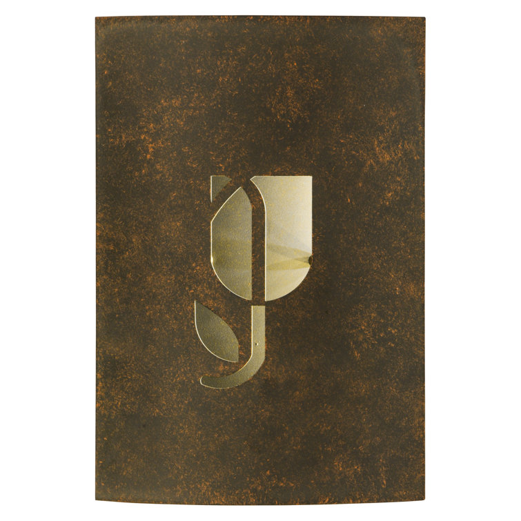 Country Inn Gold Metal LED Wall Sconce with Black Shade
