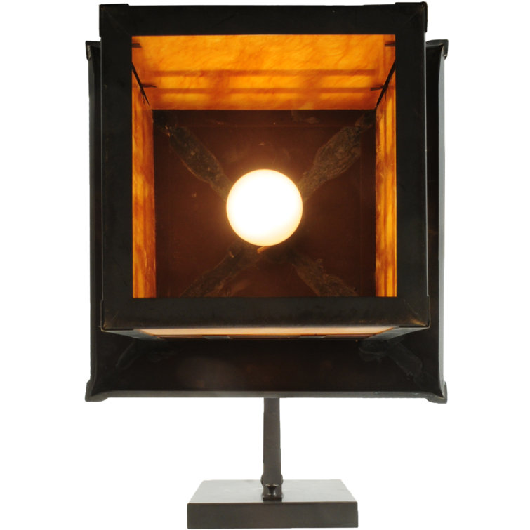 Black Mission Style Hanging Lantern Sconce
