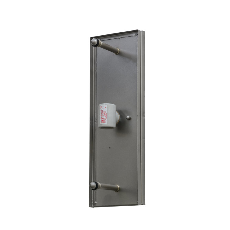 Metro Fusion 16" Nickel Frame Sconce with Ice Blue & Beige Glass