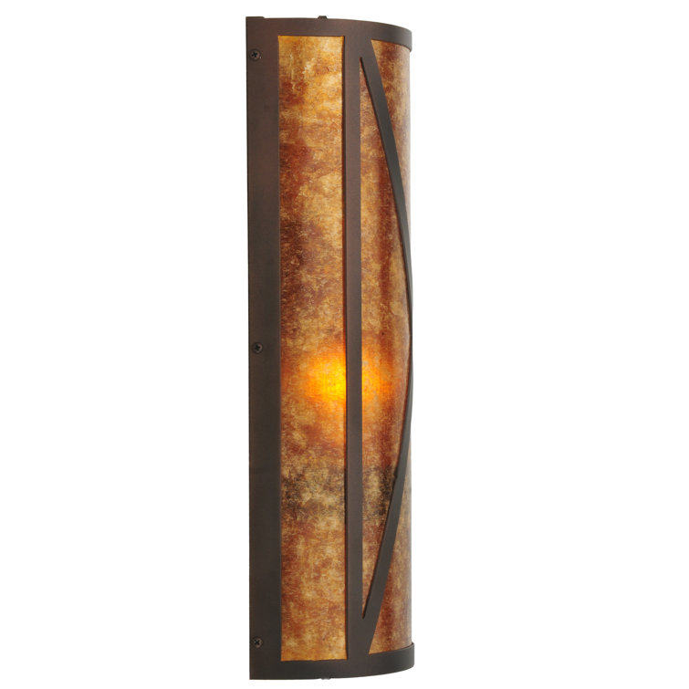 Saltire Mission 1-Light Mahogany Bronze Wall Sconce