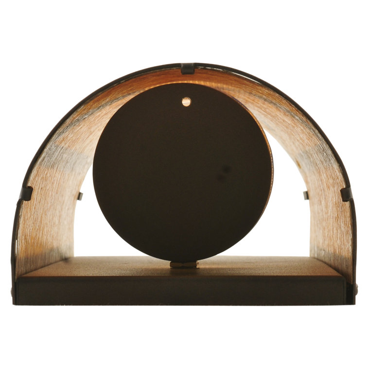 Saltire Mission 1-Light Mahogany Bronze Wall Sconce
