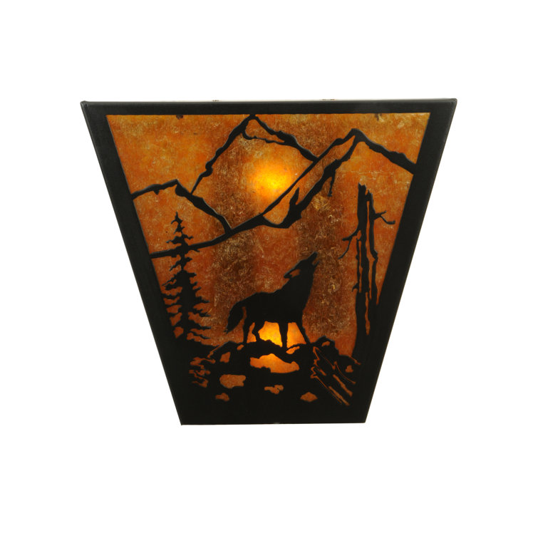 Black Dimmable 2-Light Energy Star Sconce