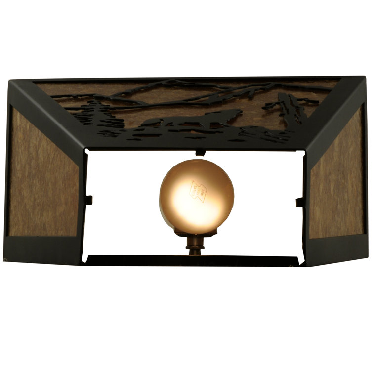 Black Dimmable 2-Light Energy Star Sconce
