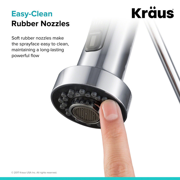 Chrome Dual Function Stainless Steel Kitchen Faucet Sprayer