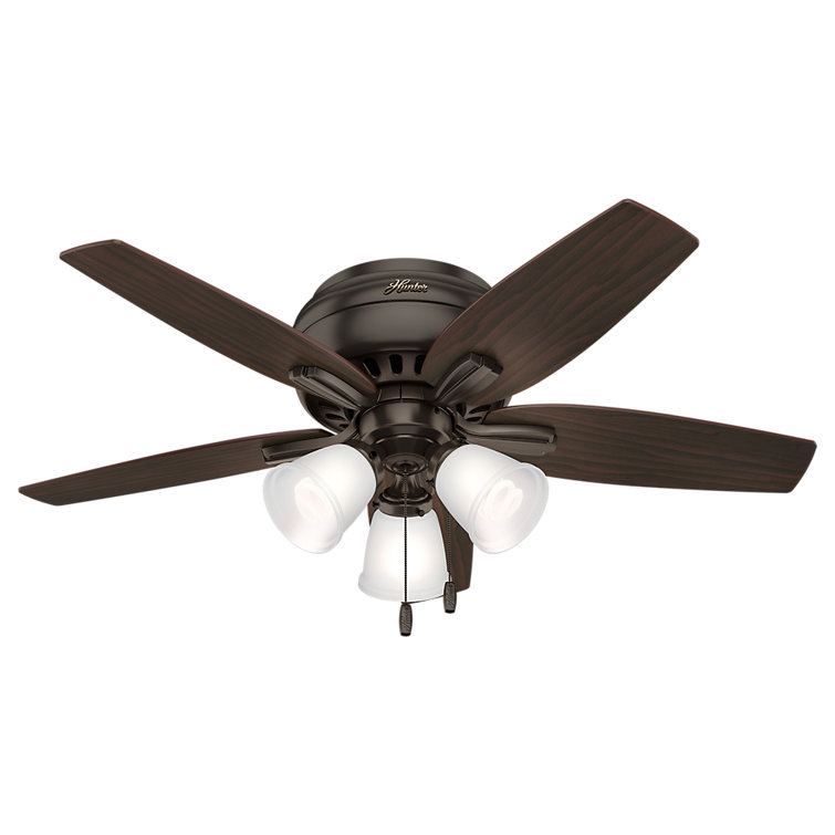 42" Premier Bronze Low Profile Ceiling Fan with LED Light Kit