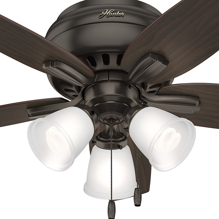 42" Premier Bronze Low Profile Ceiling Fan with LED Light Kit