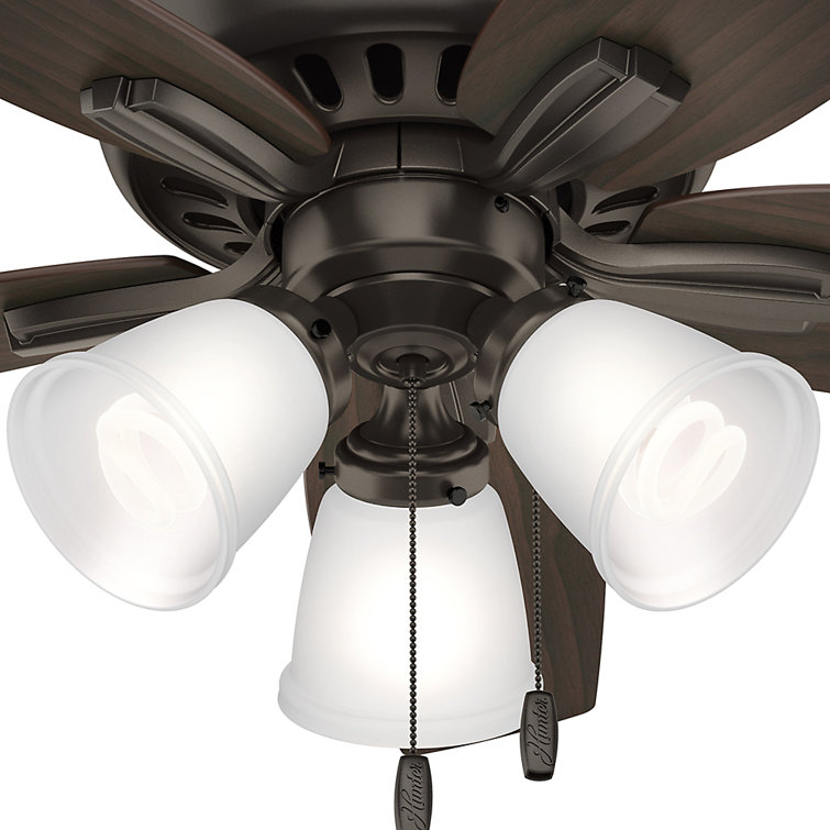 42" Premier Bronze Low Profile Ceiling Fan with LED Light Kit