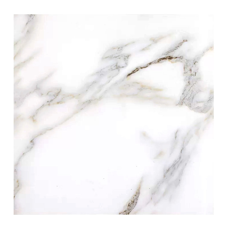 Nature 8" x 8" Calacatta Gold White Marble Look Wall Tile