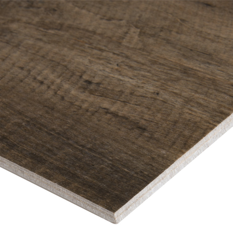 Bark Matte Porcelain Wood Look Floor and Wall Tile 8" x 48"