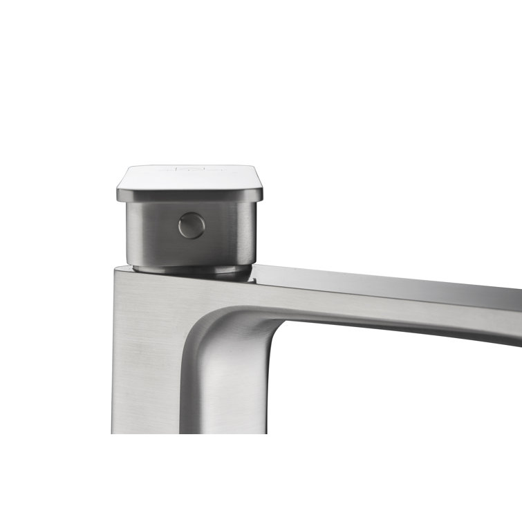 Vibra Minimalist Single-Handle Bathroom Sink Faucet in Brushed Nickel