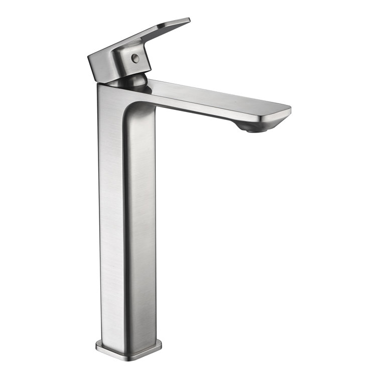 Vibra Minimalist Single-Handle Bathroom Sink Faucet in Brushed Nickel