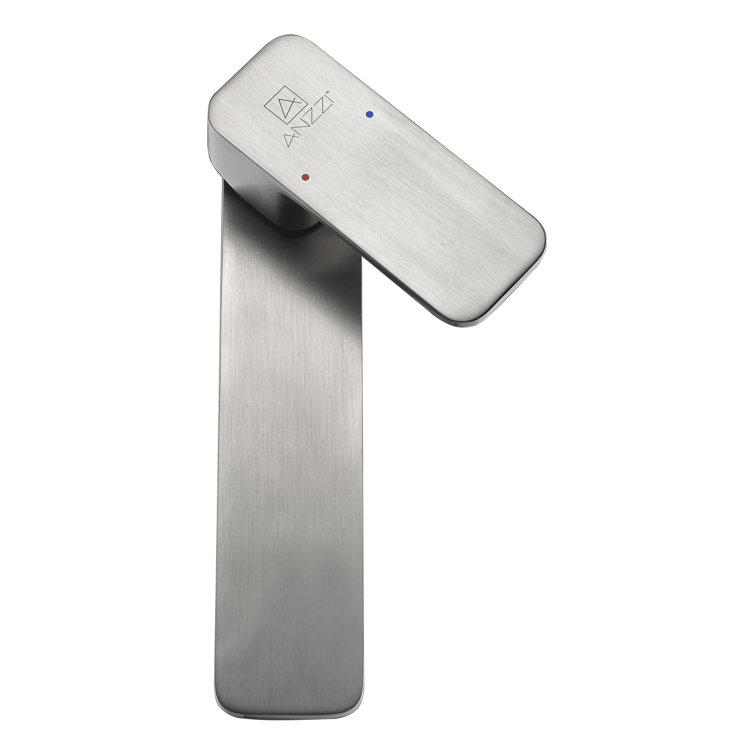 Vibra Minimalist Single-Handle Bathroom Sink Faucet in Brushed Nickel