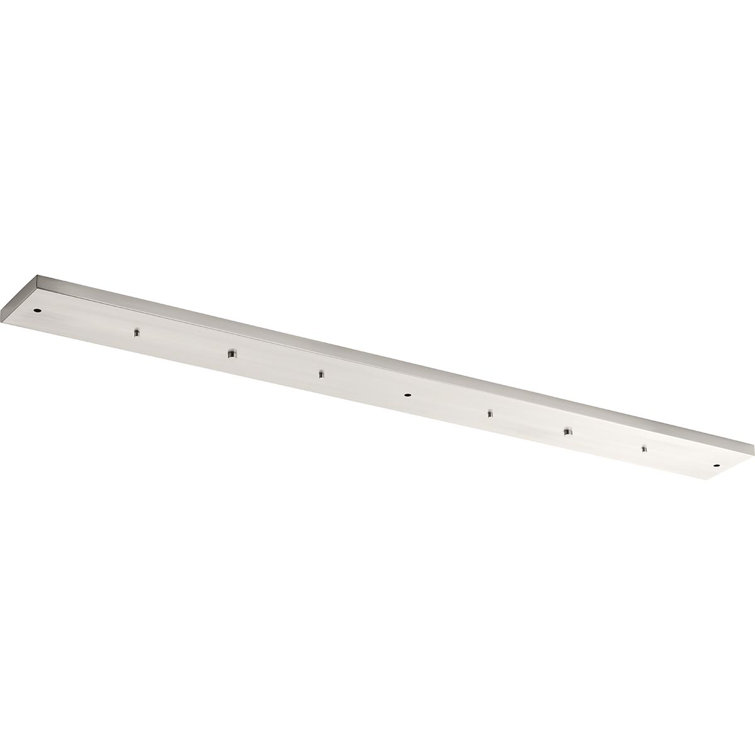 Brushed Nickel 60" 5-Light Linear Pendant Canopy