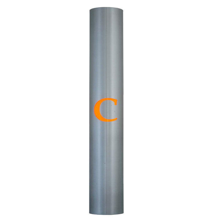 Contemporary Acrylic 1-Light Wall Sconce with Personalized C Design