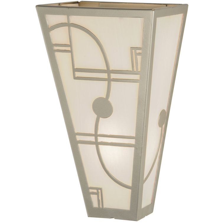 Art Deco Bronze 2-Light Dimmable Wall Sconce