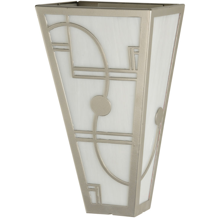 Art Deco Bronze 2-Light Dimmable Wall Sconce