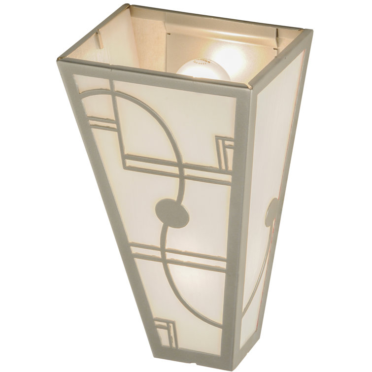 Art Deco Bronze 2-Light Dimmable Wall Sconce