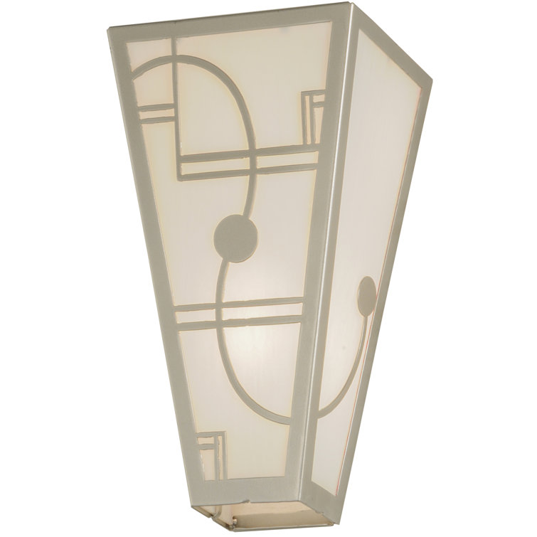 Art Deco Bronze 2-Light Dimmable Wall Sconce