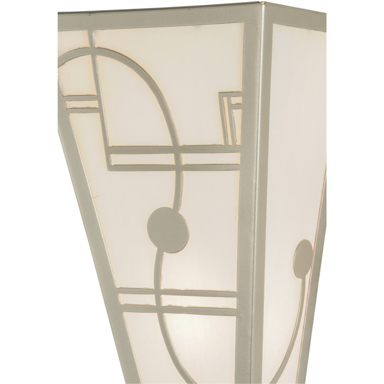 Art Deco Bronze 2-Light Dimmable Wall Sconce