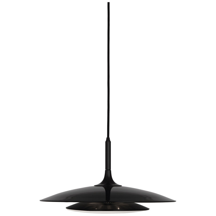 Polished Nickel and Gold Glass 3-Light Pendant