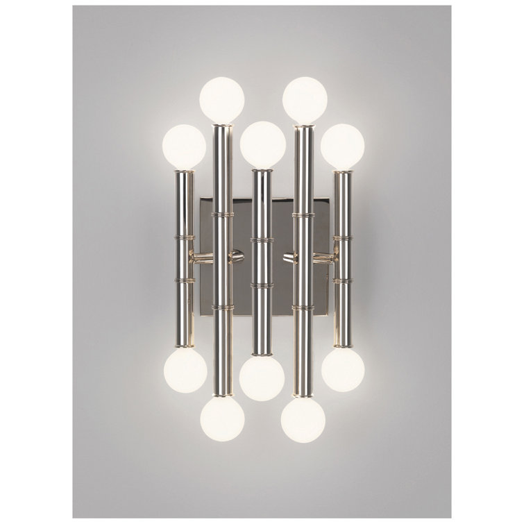 Meurice 12" Bronze Plug-In Electric Wall Sconce with Globe Lights