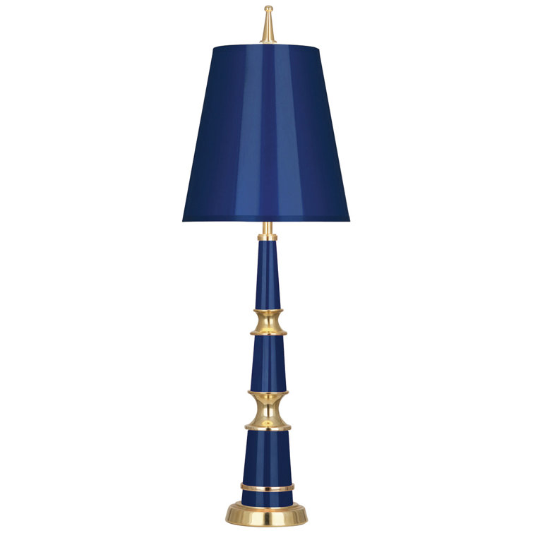 Edison Cobalt Blue and Brass Buffet Lamp