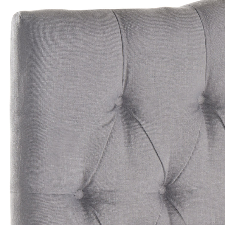 Full Arctic Gray Upholstered Tufted Headboard with Polyester Fabric