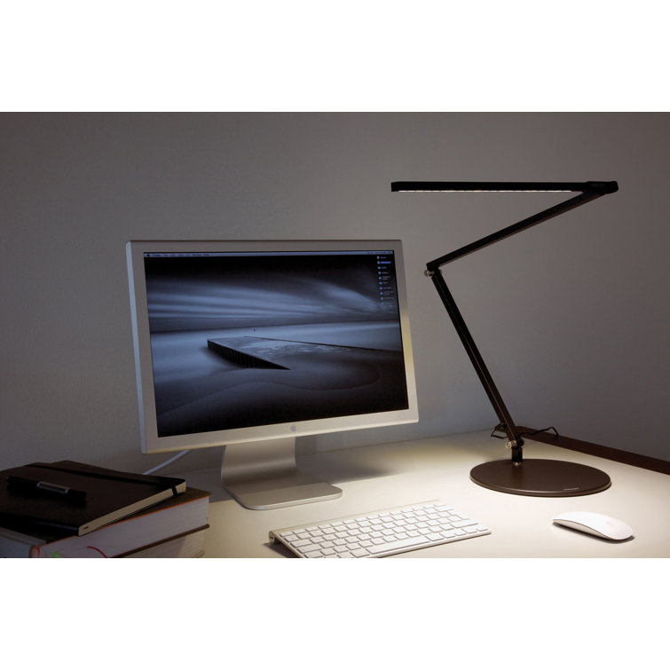 Silver Adjustable Touch Clip-on LED Desk Lamp
