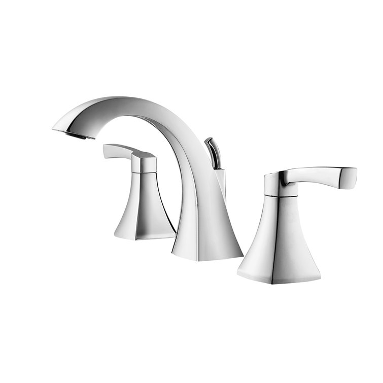 Abbie Polished Chrome 2-Handle Widespread Bathroom Faucet