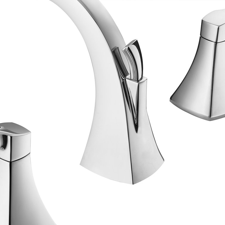Abbie Polished Chrome 2-Handle Widespread Bathroom Faucet
