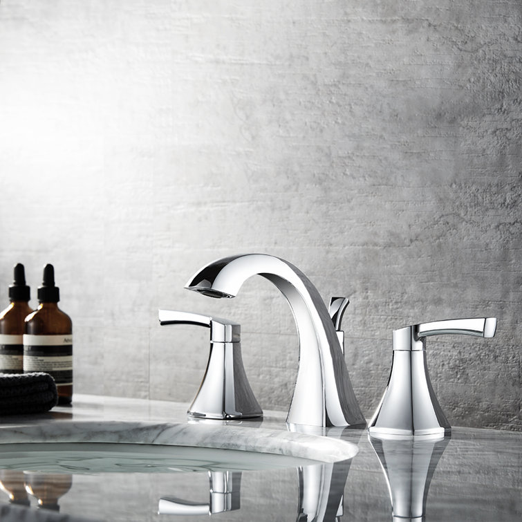 Abbie Polished Chrome 2-Handle Widespread Bathroom Faucet