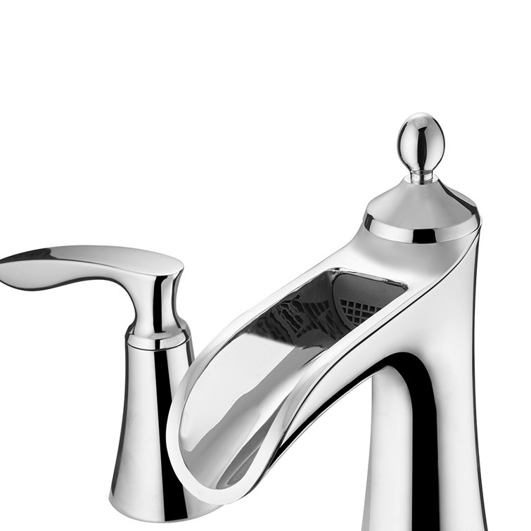 Ukiah Polished Chrome 2-Handle Widespread Waterfall Bathroom Faucet