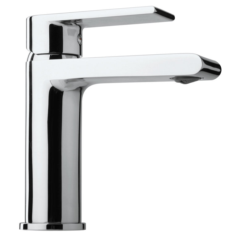Broxburn Polished Chrome Single-Handle Mid-Arc Bathroom Faucet