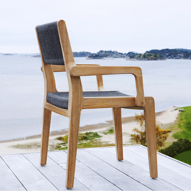 Skagen Teak and Rope Outdoor Dining Armchair