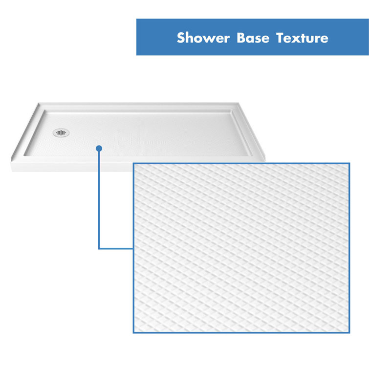 Aqua Ultra Frameless Clear Glass Shower Kit with Brushed Nickel Hardware