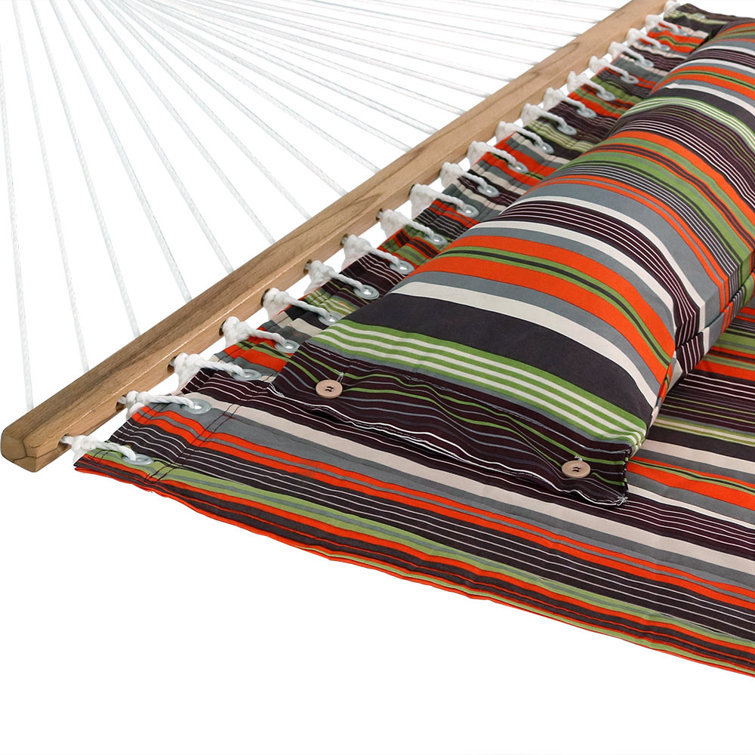 Canyon Sunset Quilted Fabric Two-Person Hammock with Spreader Bars