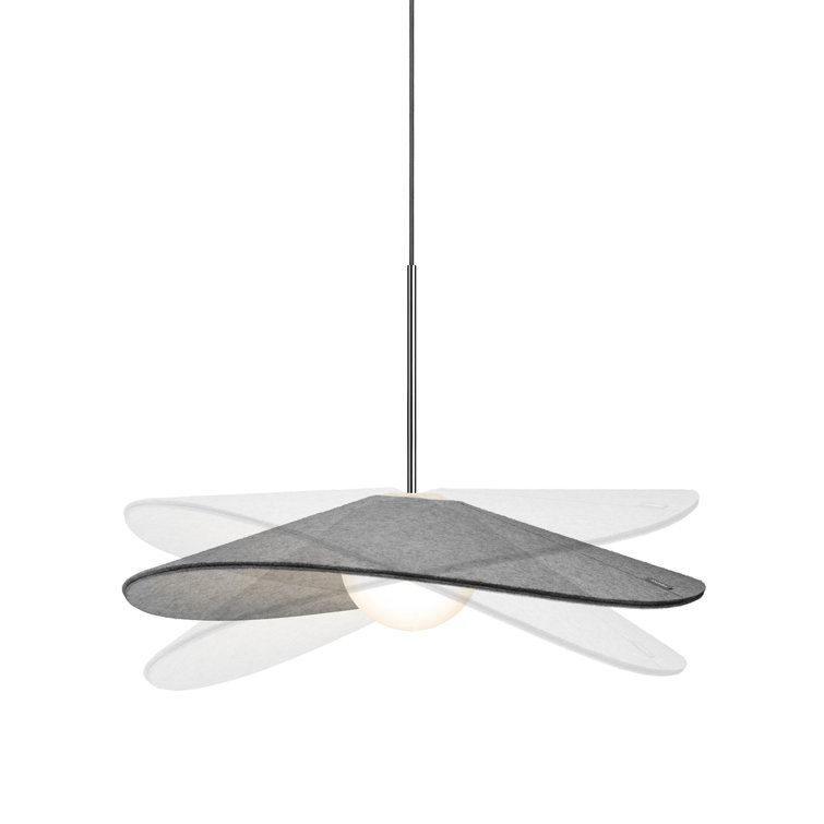 32" Wide Bola Felt LED Pendant with Dimmable Warm Light