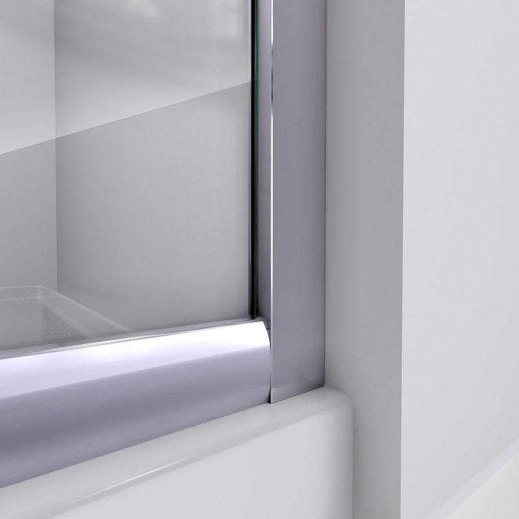 Prime 38" Round Frameless Shower Enclosure with Frosted Glass